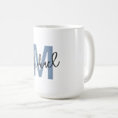 Personalized Monogram "M" with Name Michael –  Koffiemok (Voorkant rechts)