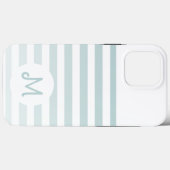 Personalized Monogram Minimal Striped Modern Desig Case-Mate iPhone Case (Achterkant (horizontaal))