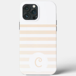 Personalized Monogram Minimal Striped Modern Desig Case-Mate iPhone Case