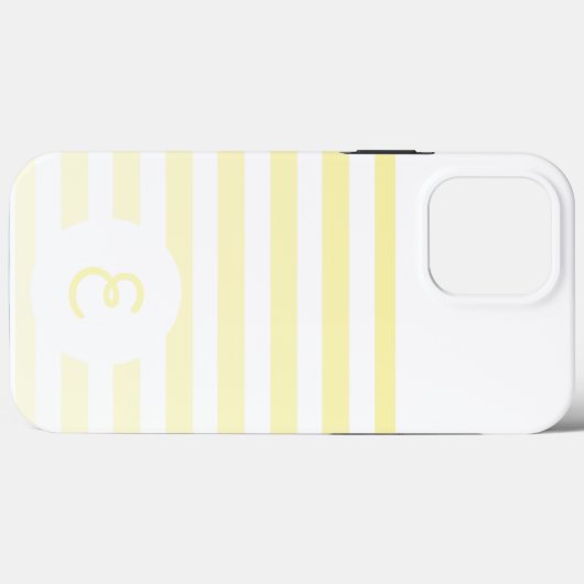 Personalized Monogram Minimal Striped Modern Desig Case-Mate iPhone Case (Achterkant (horizontaal))