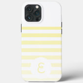 Personalized Monogram Minimal Striped Modern Desig Case-Mate iPhone Case (Achterkant)