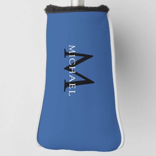 Personalized Monogram Name Initial Royal Blue Golfheadcover (Draai 90)