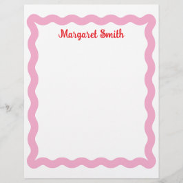 Personalized Monogram Notepads with Scallop Border Briefhoofd