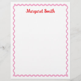 Personalized Monogram Notepads with Scallop Border Briefhoofd