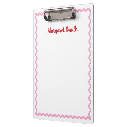Personalized Monogram Notepads with Scallop Border Klembord (Links)