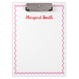 Personalized Monogram Notepads with Scallop Border Klembord