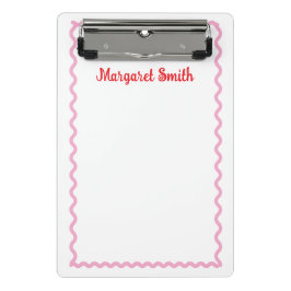 Personalized Monogram Notepads with Scallop Border Mini Klembord