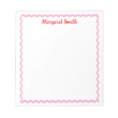 Personalized Monogram Notepads with Scallop Border Notitieblok (Voorkant)
