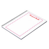 Personalized Monogram Notepads with Scallop Border Notitieboek (Linkerzijde)