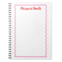 Personalized Monogram Notepads with Scallop Border
