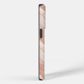Personalized Monogram Rose Quartz Gold Case-Mate iPhone Case (Achterkant / Rechts)