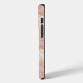 Personalized Monogram Rose Quartz Gold Case-Mate iPhone Case (Achterkant / Links)