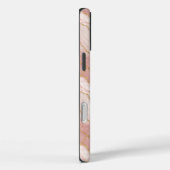 Personalized Monogram Rose Quartz Gold Case-Mate iPhone Case (Achterkant / Rechts)