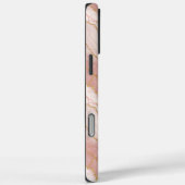 Personalized Monogram Rose Quartz Gold Case-Mate iPhone Case (Achterkant / Rechts)