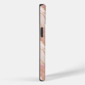 Personalized Monogram Rose Quartz Gold Case-Mate iPhone Case (Achterkant / Rechts)