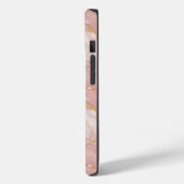 Personalized Monogram Rose Quartz Gold Case-Mate iPhone Case (Achterkant / Links)