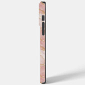 Personalized Monogram Rose Quartz Gold Case-Mate iPhone Case (Achterkant / Links)