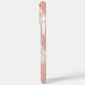 Personalized Monogram Rose Quartz Gold Case-Mate iPhone Case (Achterkant / Links)
