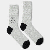 Personalized Monogram Socks – Custom Men's Dress  Sokken (Rechts)