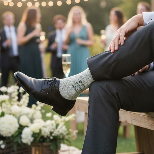 Personalized Monogram Socks – Custom Men's Dress  Sokken