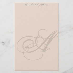 Personalized Monogram Stationery Briefpapier