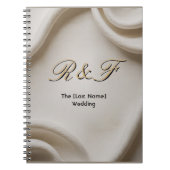 Personalized Monogram Suite | Luxe Linen Wedding Notitieboek (Voorkant)