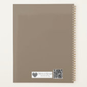 Personalized Monogram Suite | Luxe Linen Wedding Planner (Achterkant)