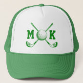 Personalized Monogrammed Initial Name Hat - Custom Trucker Pet (Voorkant)