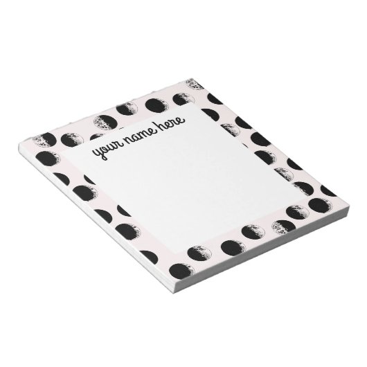 Personalized Moon fase notepad Notitieblok (Schuin)
