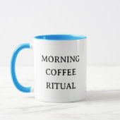 Personalized Morning Coffee Cat Ritual Cozy Mok (Links)