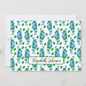 Personalized Morning Glories Floral Note Card Notitiekaartje (Voorkant)