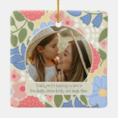 Personalized Mother-Daughter Keepsake Ornament  (Achterkant)