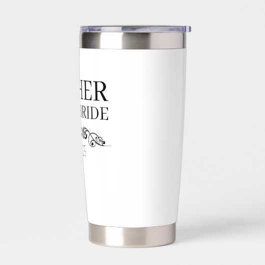 Personalized Mother of the Bride Custom Tumbler,  Geïsoleerde Drinkbeker (Links)