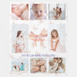 Personalized Mother’s Day Photo Gift for Mom Fleece Deken