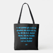 Personalized Mother & Son Graffiti Art Black Tote Bag (Achterkant)