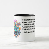 Personalized Mother & Son Graffiti Art Coffee Mug Mok (Midden)