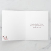 Personalized Mothers Day Card for Mom Kaart (Binnen)