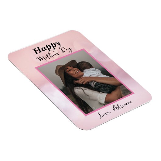 Personalized Mother's Day Custom Photo Magneet (Rechterzijde)