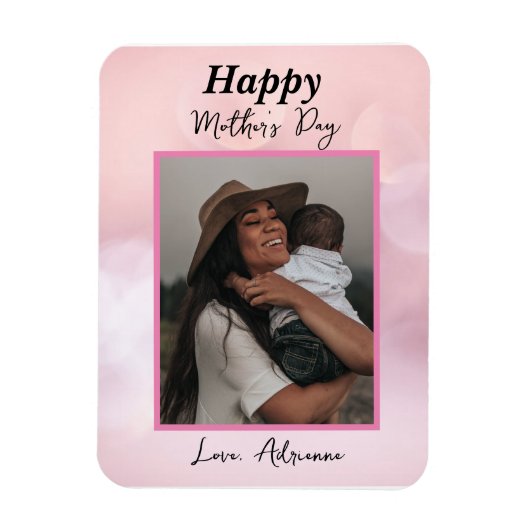 Personalized Mother's Day Custom Photo Magneet (Verticaal)
