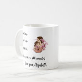 Personalized Mother's Day Mom's Hug Mug Koffiemok (Voorkant links)