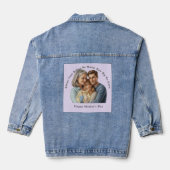 personalized mother's day photo denim jacket (Achterkant)
