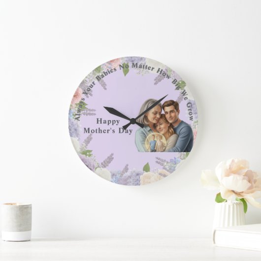personalized mother's day photo grote klok (Huis)