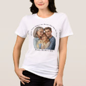 personalized mother's day photo Tri-Blend shirt (Voorkant)