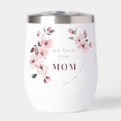 Personalized Mothers Day Wine Tumbler (Voorkant)