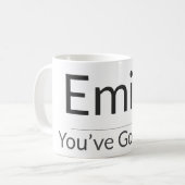 Personalized Motivational Mug – Custom Name & Affi Koffiemok (Voorkant links)