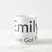 Personalized Motivational Mug – Custom Name & Affi Koffiemok (Center)