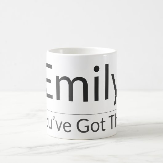 Personalized Motivational Mug – Custom Name & Affi Koffiemok (Center)