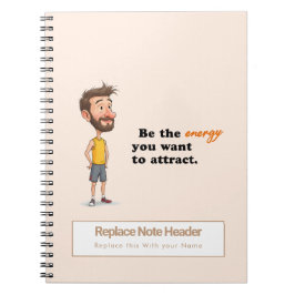 Personalized Motivational Notebook Notitieboek