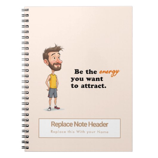 Personalized Motivational Notebook Notitieboek (Voorkant)