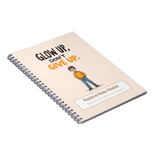 Personalized Motivational Notebook Notitieboek (Rechterzijde)